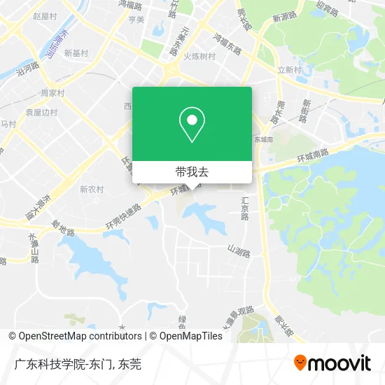 广东科技学院-东门地图
