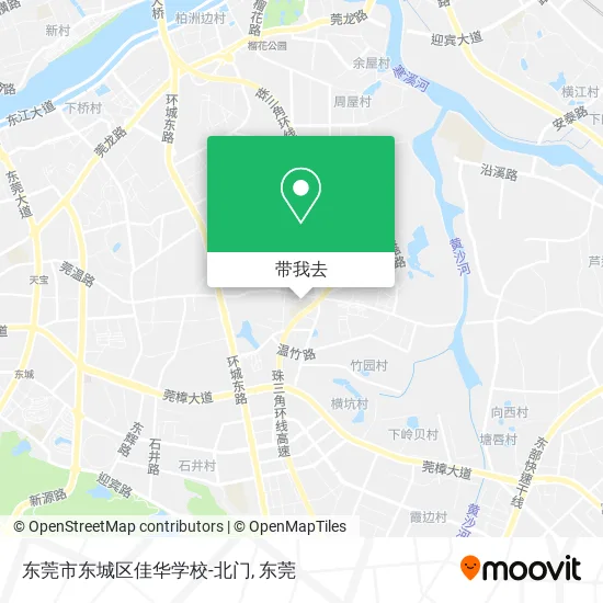 东莞市东城区佳华学校-北门地图