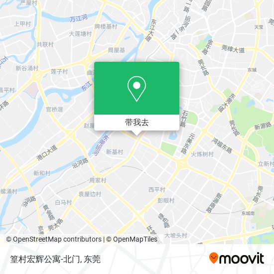 篁村宏辉公寓-北门地图
