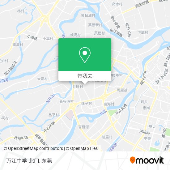 万江中学-北门地图