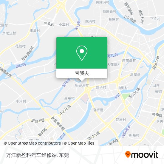 万江新盈科汽车维修站地图