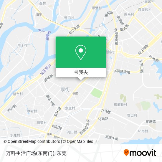 万科生活广场(东南门)地图