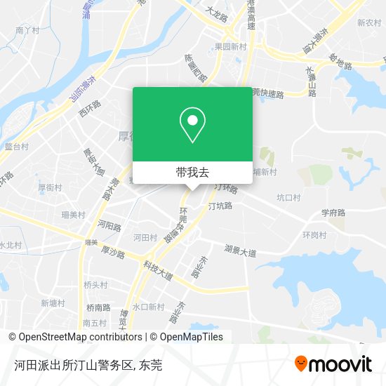 河田派出所汀山警务区地图