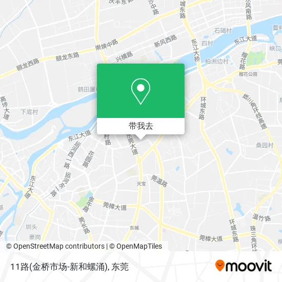 11路(金桥市场-新和螺涌)地图