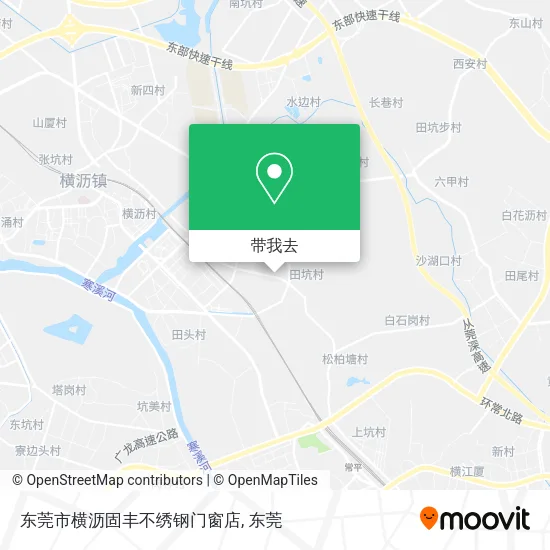 东莞市横沥固丰不绣钢门窗店地图