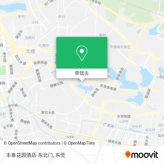 丰泰花园酒店-东北门地图