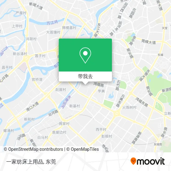 一家纺床上用品地图