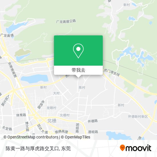 陈黄一路与厚虎路交叉口地图