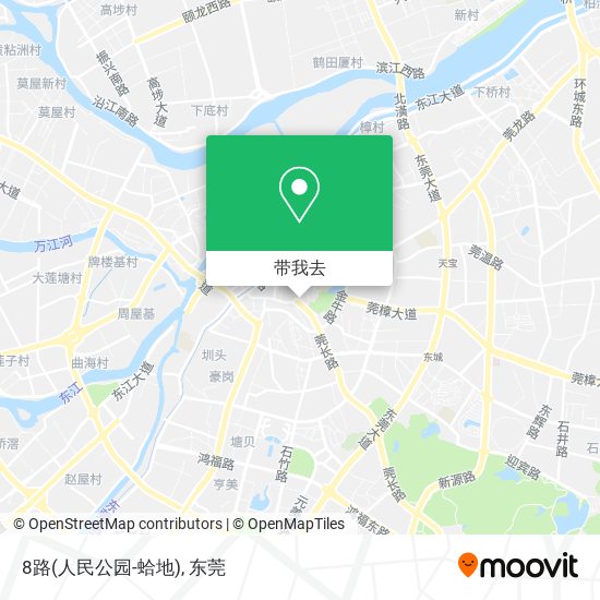 8路(人民公园-蛤地)地图