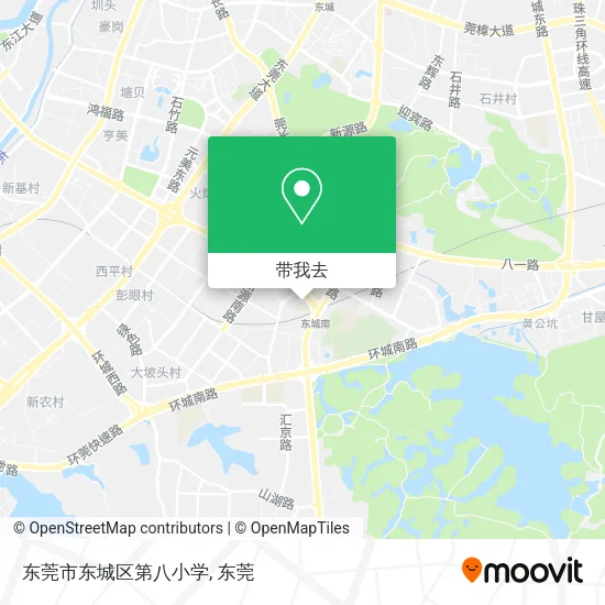 东莞市东城区第八小学地图