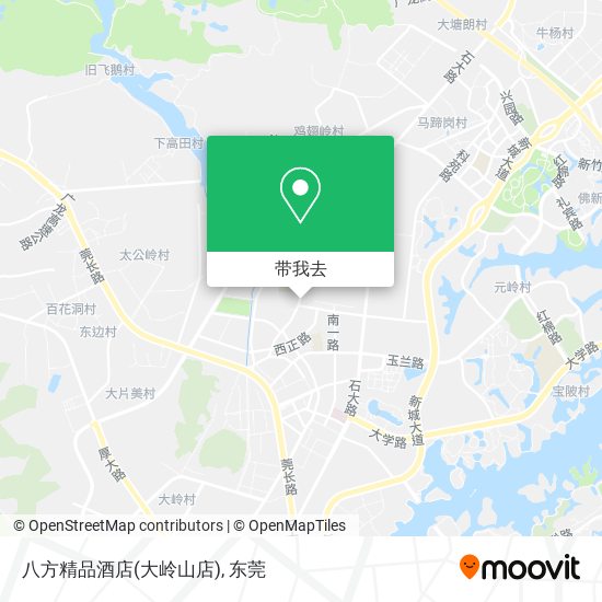 八方精品酒店(大岭山店)地图