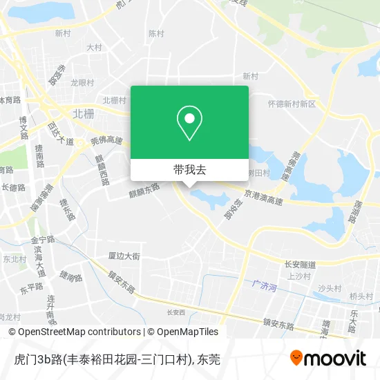 虎门3b路(丰泰裕田花园-三门口村)地图