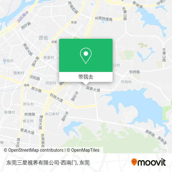 东莞三星视界有限公司-西南门地图