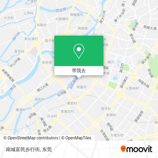 南城富民步行街地图