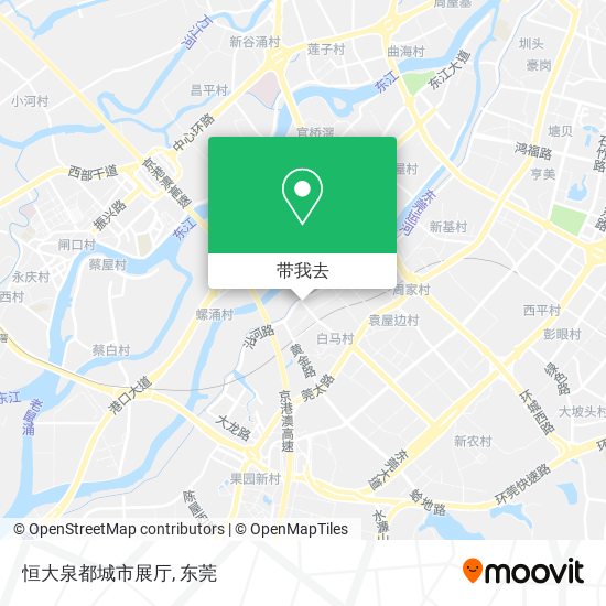 恒大泉都城市展厅地图