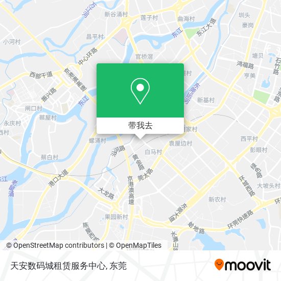 天安数码城租赁服务中心地图