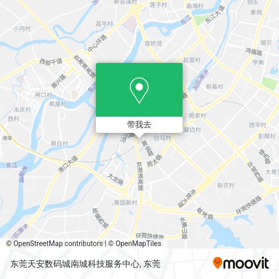 东莞天安数码城南城科技服务中心地图
