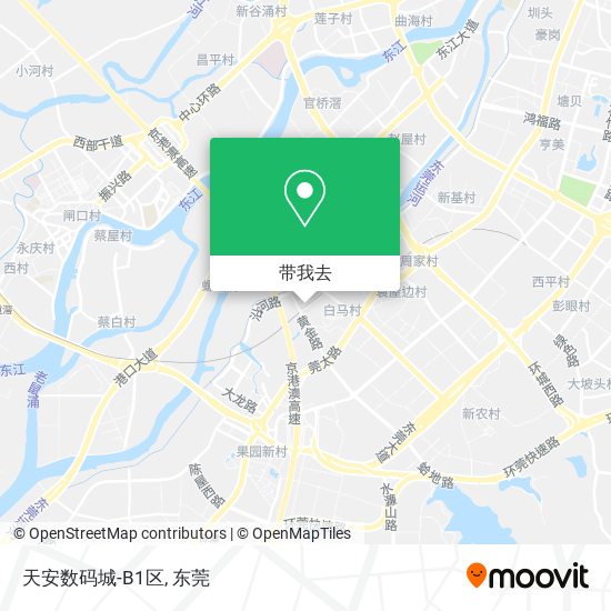 天安数码城-B1区地图