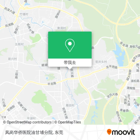 凤岗华侨医院油甘埔分院地图
