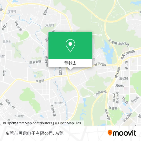 东莞市勇启电子有限公司地图