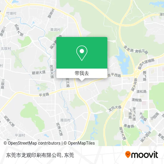东莞市龙观印刷有限公司地图