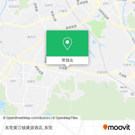 东莞黄江镇康源酒店地图