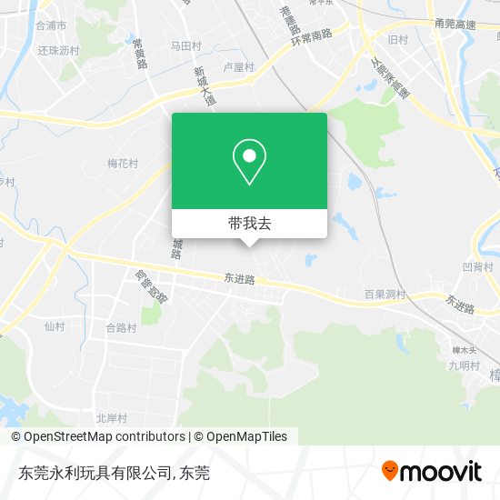 东莞永利玩具有限公司地图