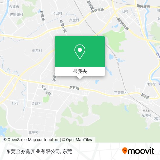 东莞金亦鑫实业有限公司地图