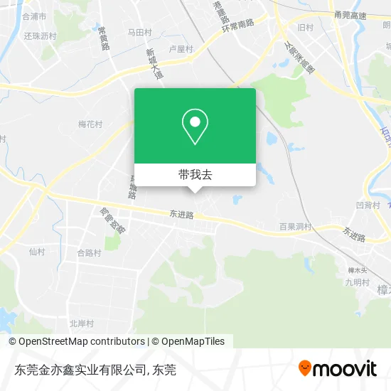 东莞金亦鑫实业有限公司地图