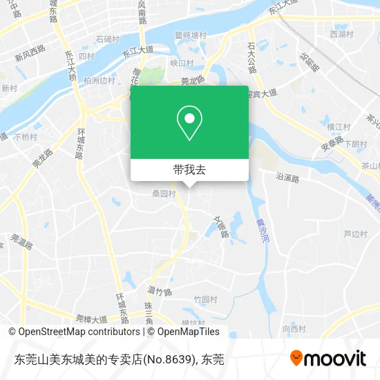 东莞山美东城美的专卖店(No.8639)地图