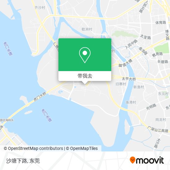 沙塘下路地图