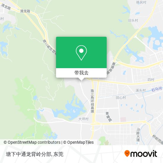塘下中通龙背岭分部地图