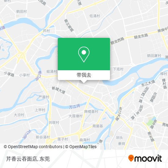 芹香云吞面店地图