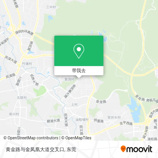 黄金路与金凤凰大道交叉口地图