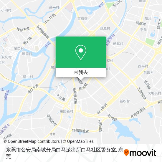 东莞市公安局南城分局白马派出所白马社区警务室地图