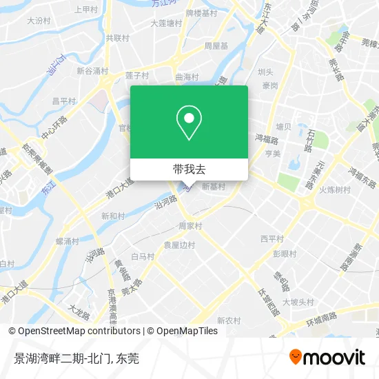 景湖湾畔二期-北门地图