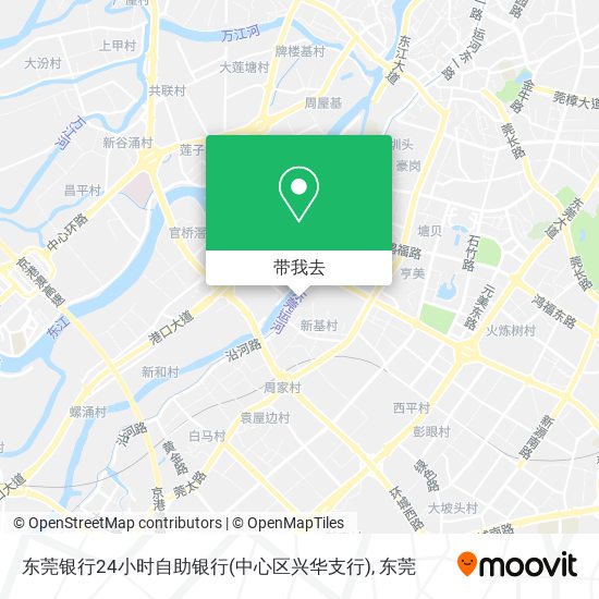 东莞银行24小时自助银行(中心区兴华支行)地图