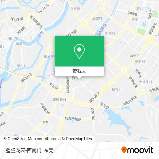 蓝堡花园-西南门地图