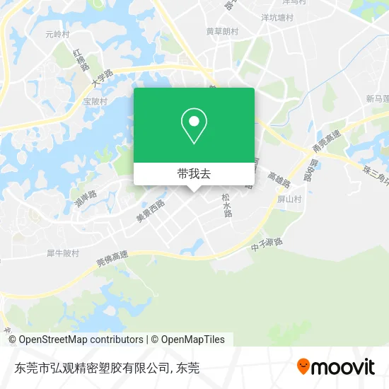 东莞市弘观精密塑胶有限公司地图