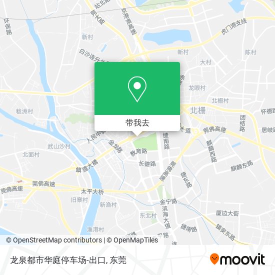 龙泉都市华庭停车场-出口地图