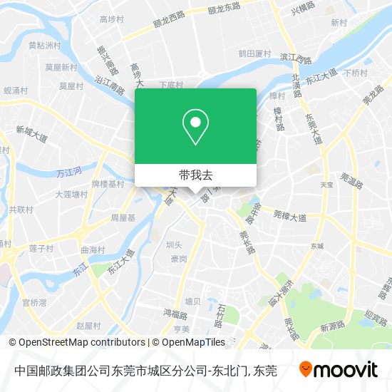 中国邮政集团公司东莞市城区分公司-东北门地图