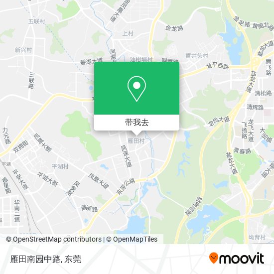 雁田南园中路地图