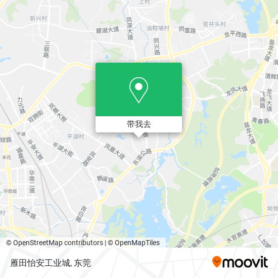 雁田怡安工业城地图