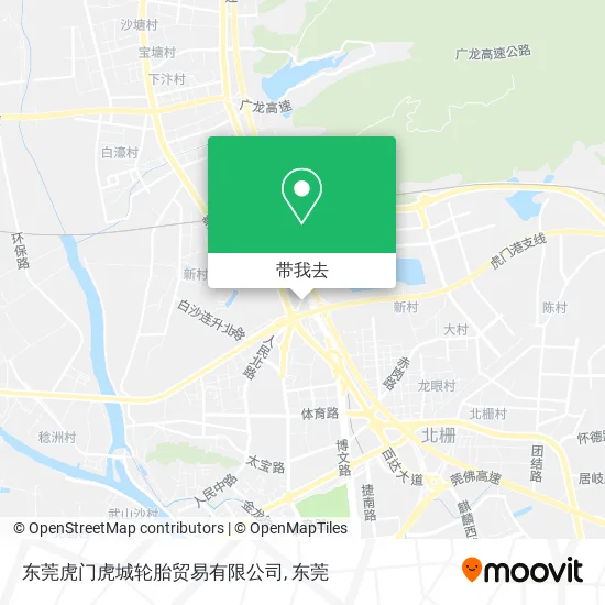 东莞虎门虎城轮胎贸易有限公司地图