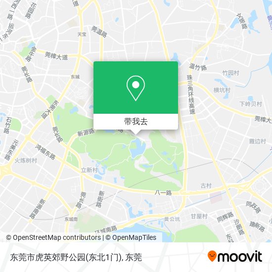 东莞市虎英郊野公园(东北1门)地图