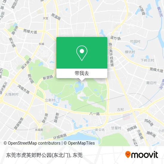 东莞市虎英郊野公园(东北门)地图