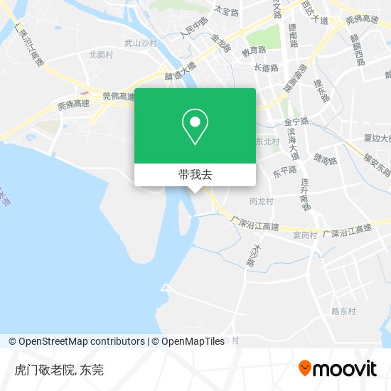 虎门敬老院地图