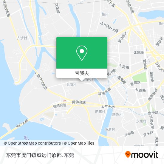 东莞市虎门镇威远门诊部地图