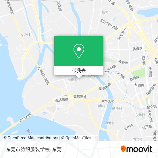 东莞市纺织服装学校地图