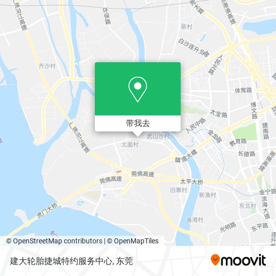 建大轮胎捷城特约服务中心地图